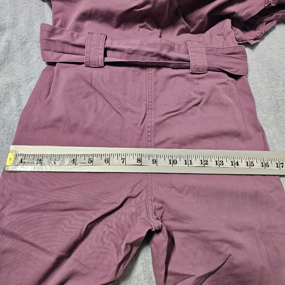Sezane Paris Roby Women Jumpsuit Size 34 Grape Distressed - Picture 14 of 16